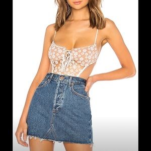 NWT For Love and lemons ditzy daisy bodysuit